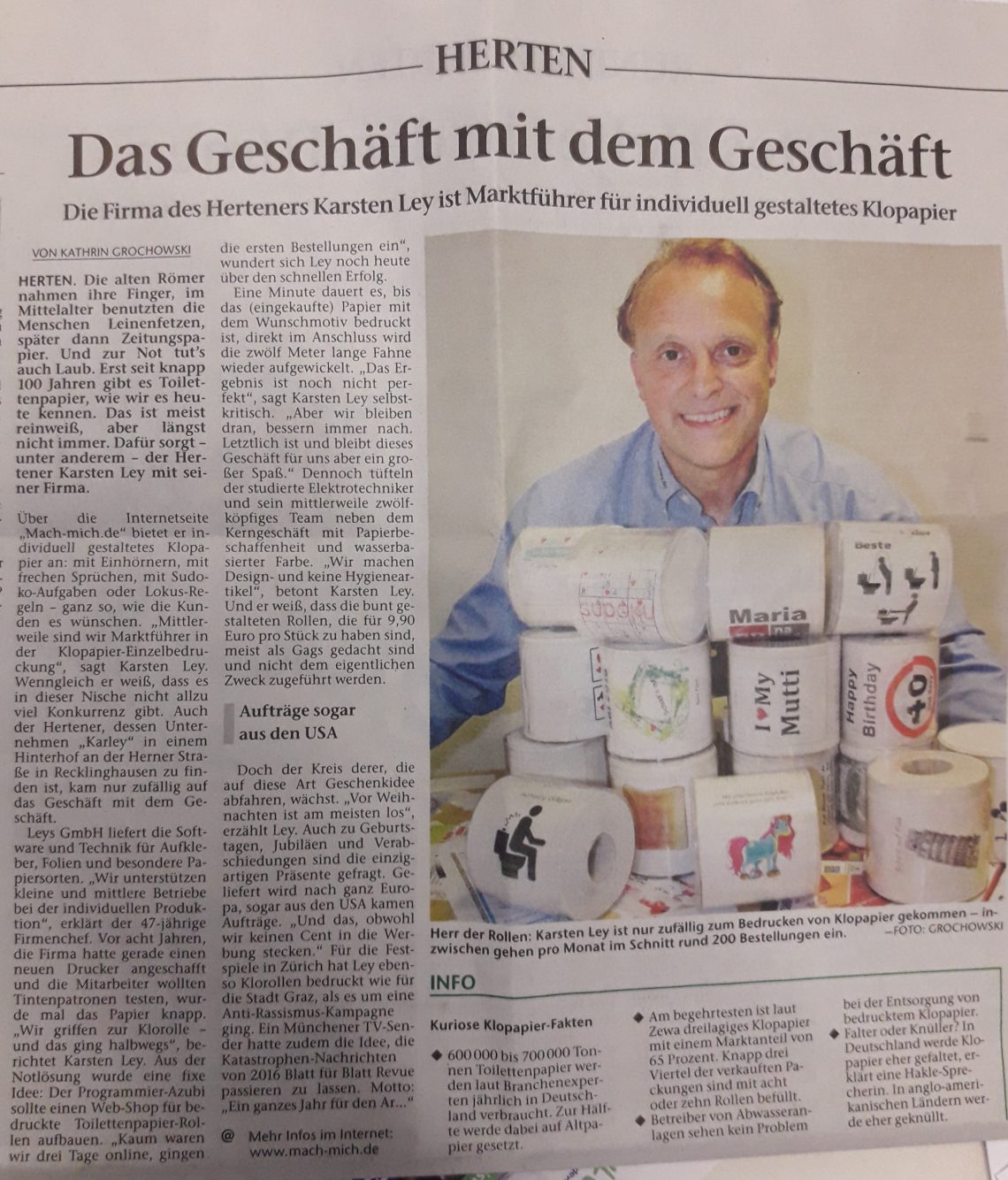 Großes Interesse für Klopapier im Sommerloch