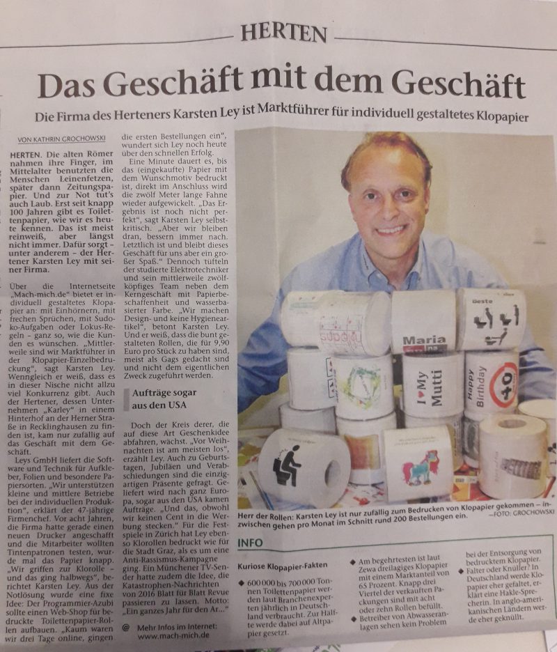 Großes Interesse für Klopapier im Sommerloch