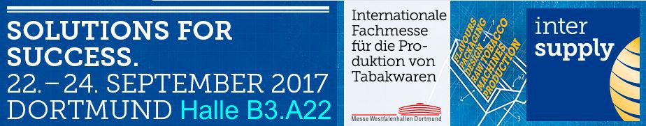 Internationale Fachmesse für die Produktion von Tabakwaren