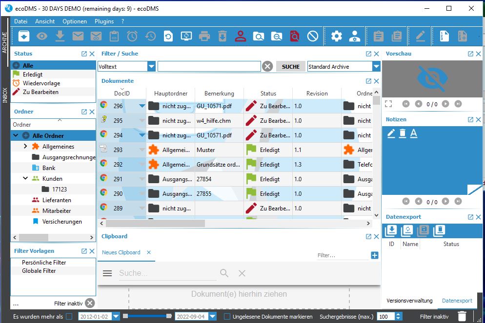 Dokumentenmanagement und Mailarchivierung mit ecoDMS und ecoMailz