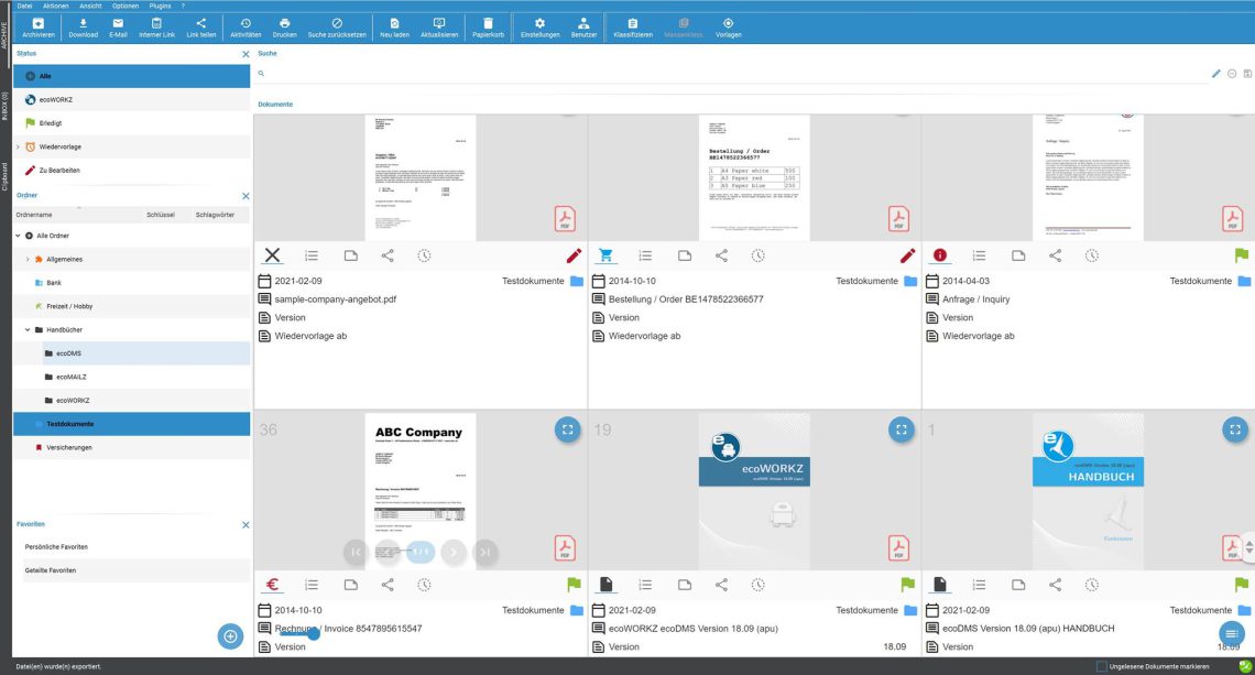 Neues Update für ecoDMS 21.02