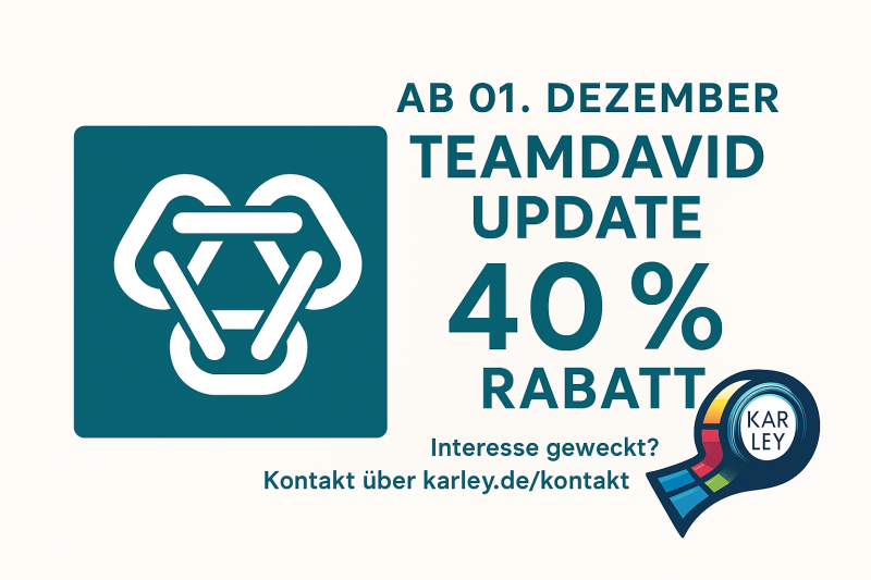 TeamDavid Update-Aktion: Jetzt 40 % sparen!